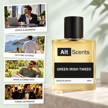 Creid Green Irish Tweed