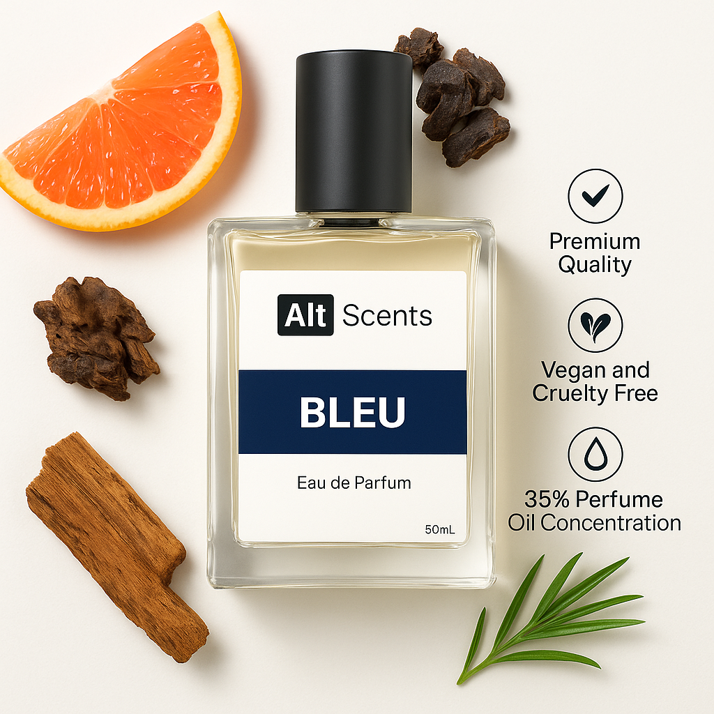 Bleu Perfume by Altscents - Clean, Confident, Timeless